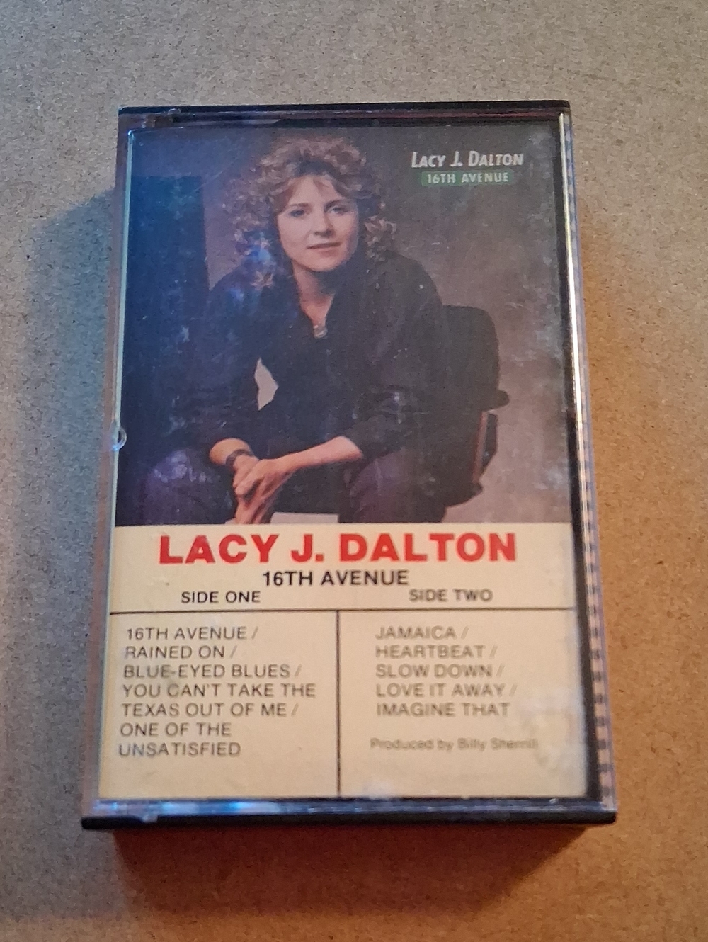Lacy J. Dalton "16th Avenue" Cassette Tape - White & Red Cover